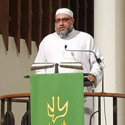 Iman Morsy Salem speaks at our 2016 Thanksgiving celebration